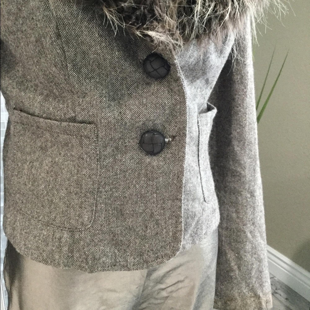 Fur collar blazer - Picture 4 of 9
